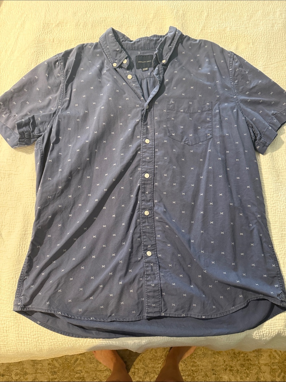 Blue casual button down !